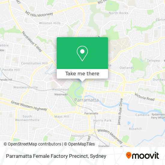 Parramatta Female Factory Precinct map