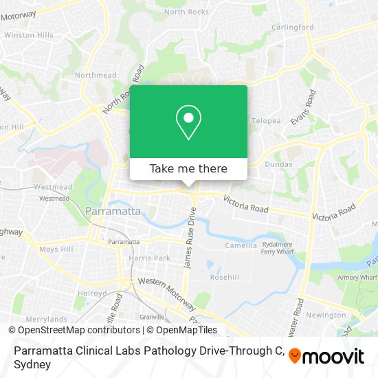 Mapa Parramatta Clinical Labs Pathology Drive-Through C