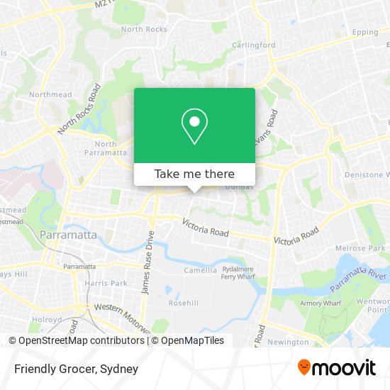 Friendly Grocer map