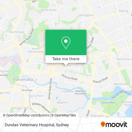 Mapa Dundas Veterinary Hospital