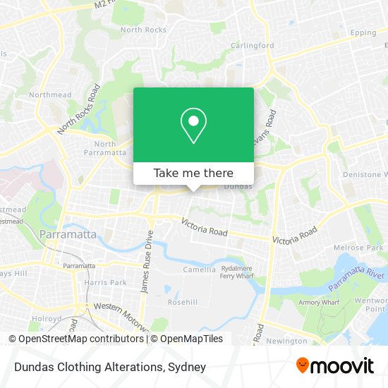 Dundas Clothing Alterations map