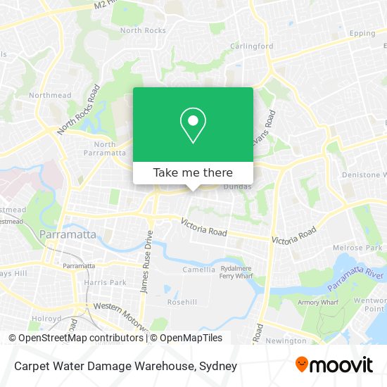 Carpet Water Damage Warehouse map
