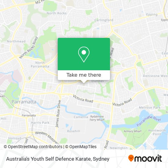 Australia's Youth Self Defence Karate map