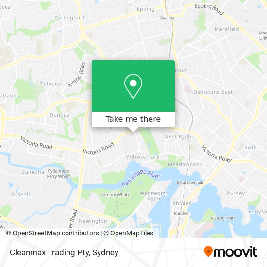 Mapa Cleanmax Trading Pty