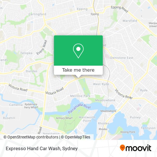 Expresso Hand Car Wash map