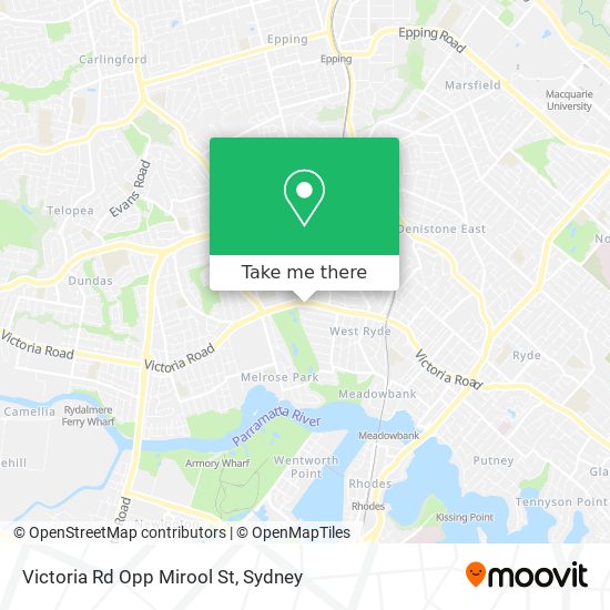 Mapa Victoria Rd Opp Mirool St