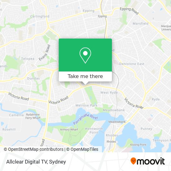 Allclear Digital TV map