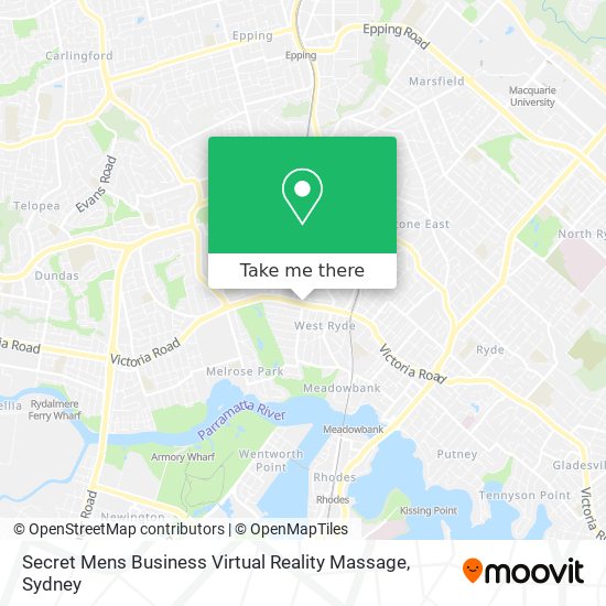Secret Mens Business Virtual Reality Massage map