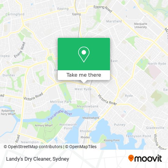 Mapa Landy's Dry Cleaner