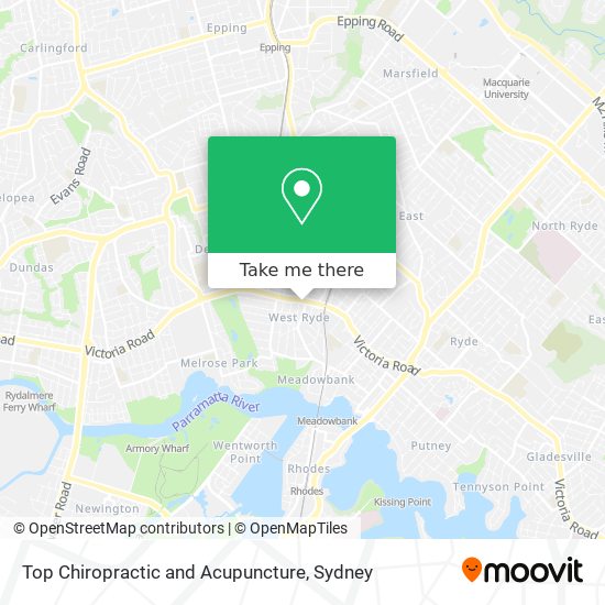 Mapa Top Chiropractic and Acupuncture