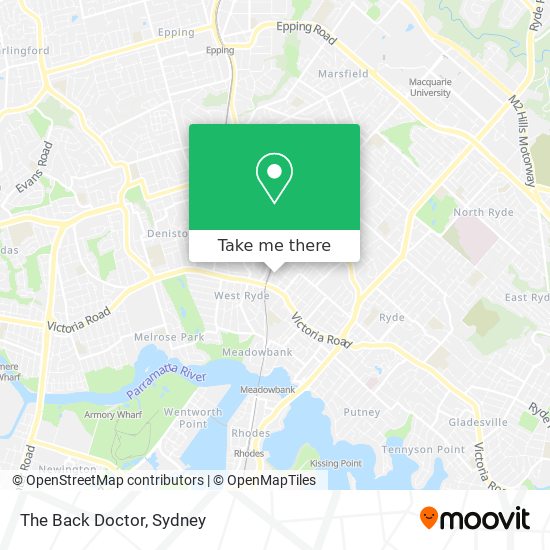The Back Doctor map