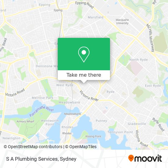 S A Plumbing Services map