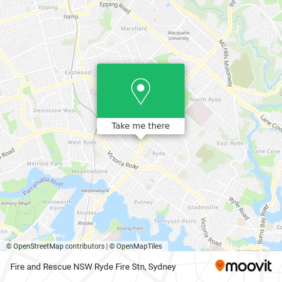 Fire and Rescue NSW Ryde Fire Stn map