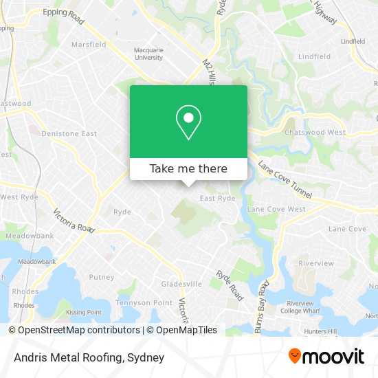 Andris Metal Roofing map