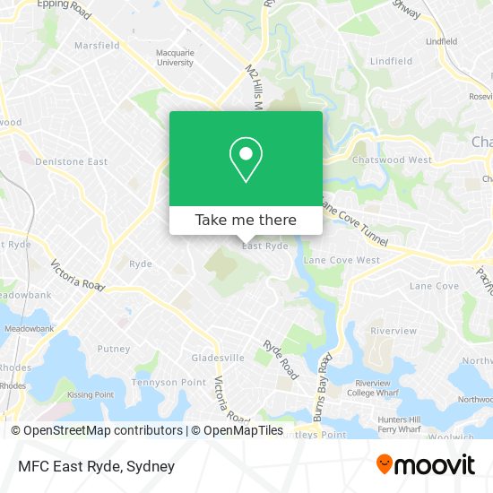 MFC East Ryde map