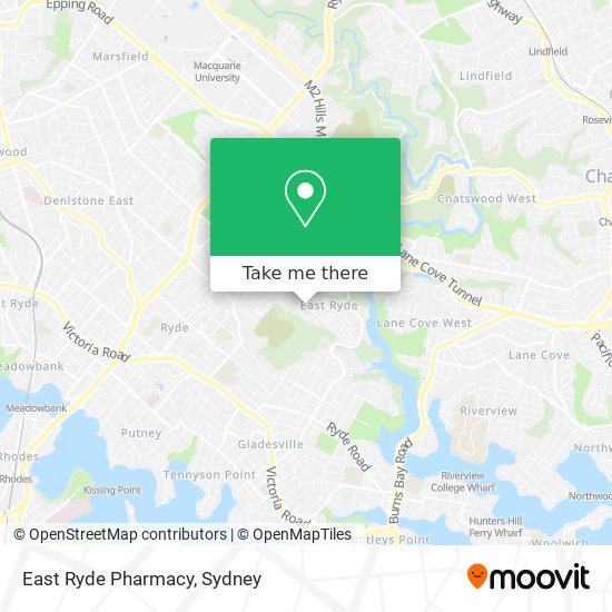 Mapa East Ryde Pharmacy