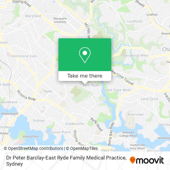 Dr Peter Barclay-East Ryde Family Medical Practice map