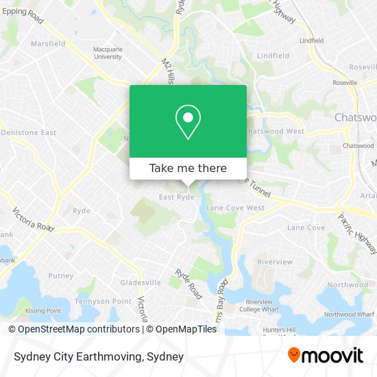 Sydney City Earthmoving map