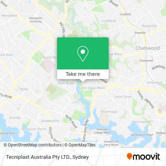 Tecniplast Australia Pty LTD. map