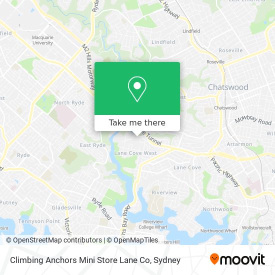 Climbing Anchors Mini Store Lane Co map
