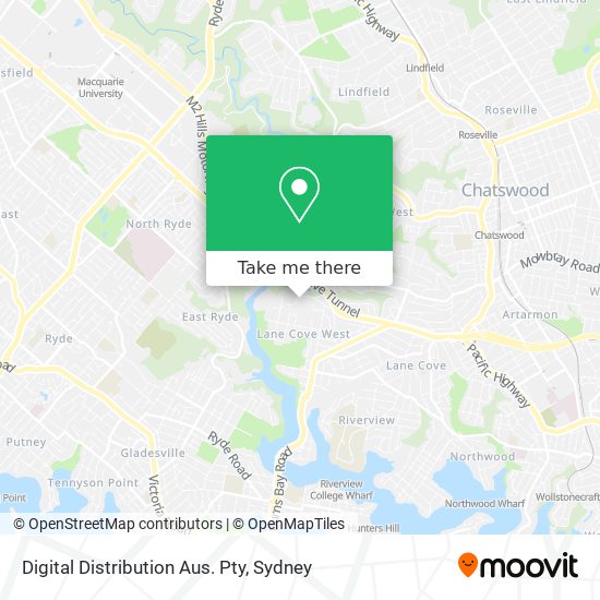 Digital Distribution Aus. Pty map