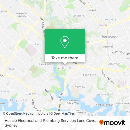 Aussie Electrical and Plumbing Services Lane Cove map