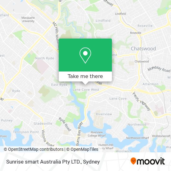 Sunrise smart Australia Pty LTD. map