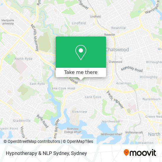 Hypnotherapy & NLP Sydney map