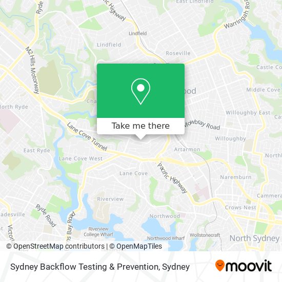 Mapa Sydney Backflow Testing & Prevention