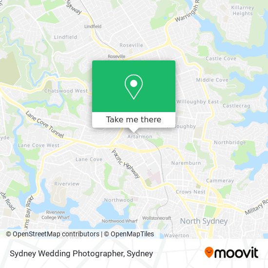 Sydney Wedding Photographer map