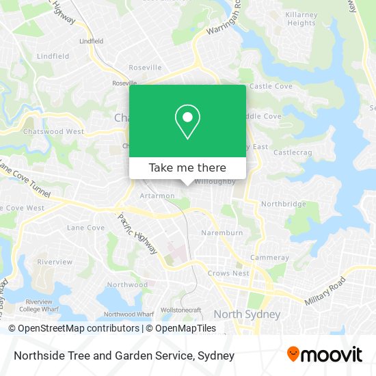 Northside Tree and Garden Service map