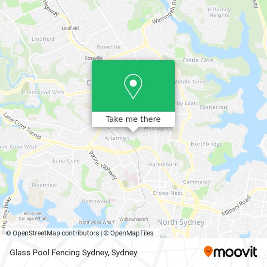 Glass Pool Fencing Sydney map