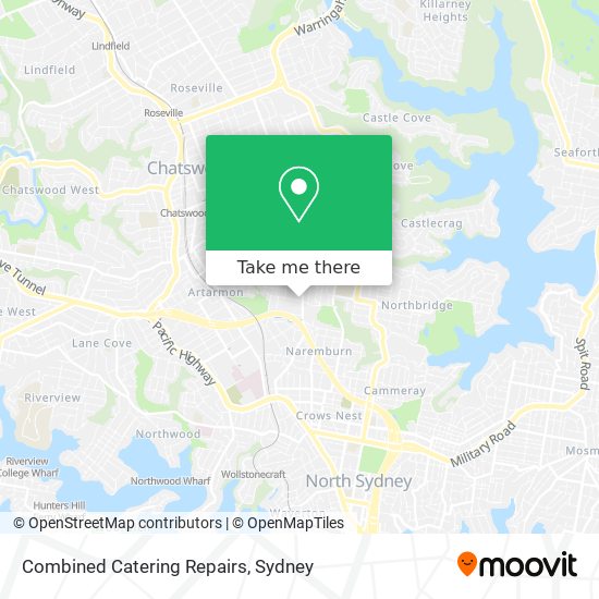 Combined Catering Repairs map