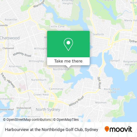 Mapa Harbourview at the Northbridge Golf Club