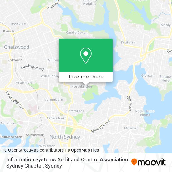 Information Systems Audit and Control Association Sydney Chapter map