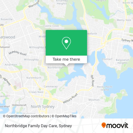 Northbridge Family Day Care map