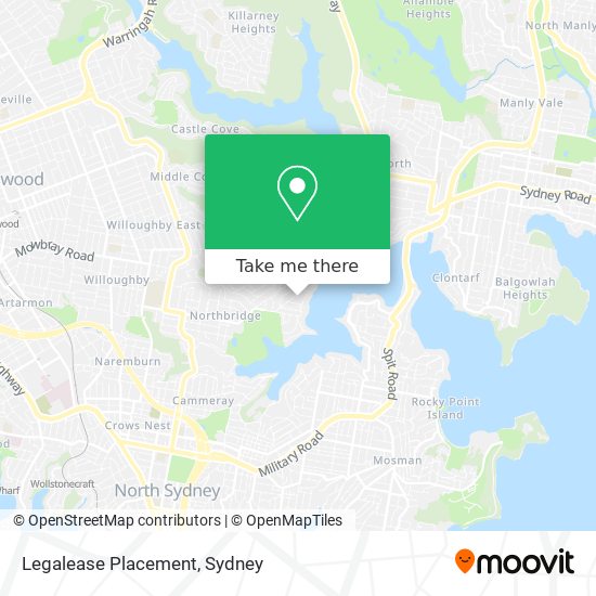 Legalease Placement map