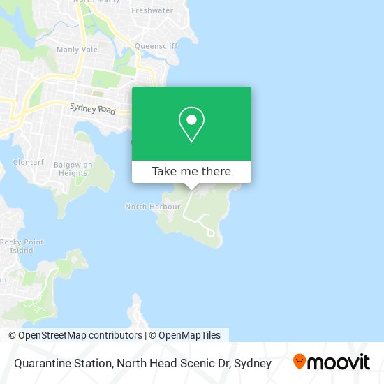 Quarantine Station, North Head Scenic Dr map