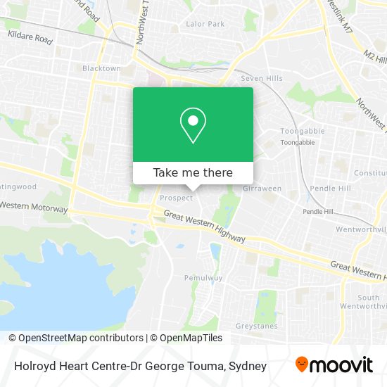 Mapa Holroyd Heart Centre-Dr George Touma