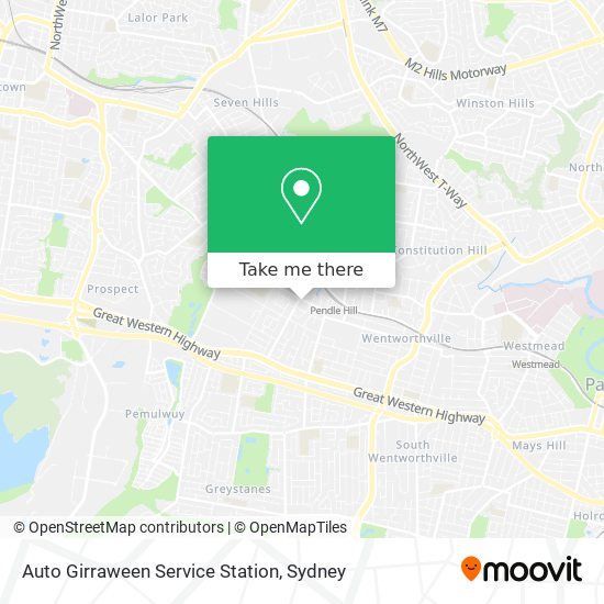 Mapa Auto Girraween Service Station