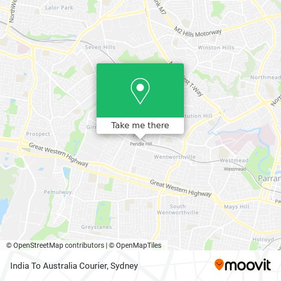 Mapa India To Australia Courier