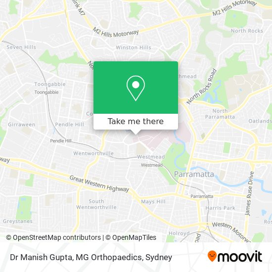 Mapa Dr Manish Gupta, MG Orthopaedics