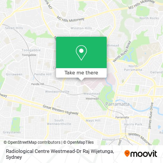 Mapa Radiological Centre Westmead-Dr Raj Wijetunga