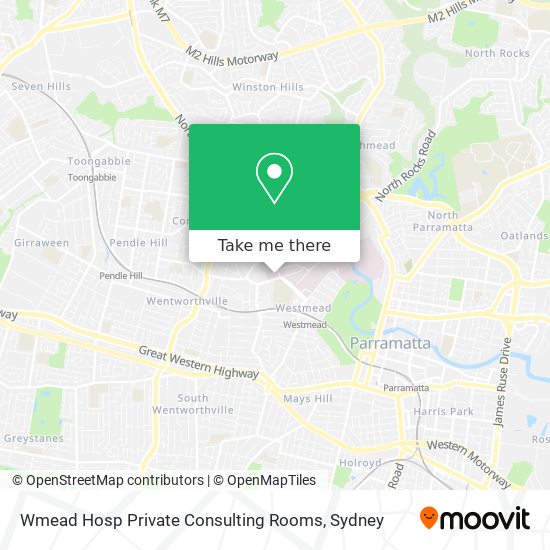 Wmead Hosp Private Consulting Rooms map