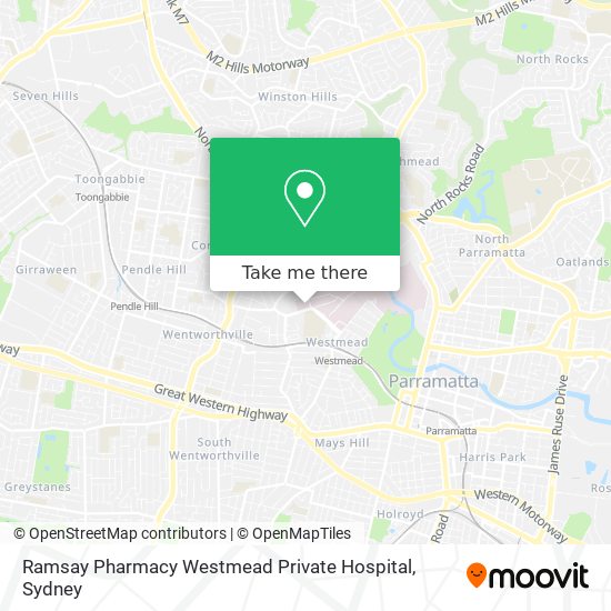 Ramsay Pharmacy Westmead Private Hospital map