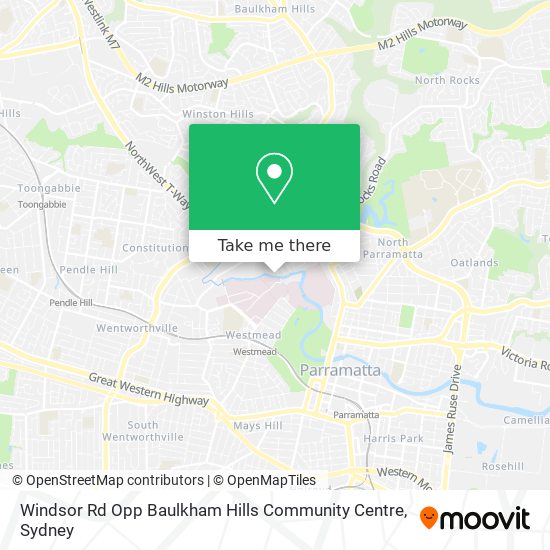 Windsor Rd Opp Baulkham Hills Community Centre map