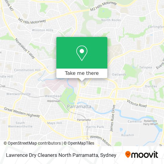 Mapa Lawrence Dry Cleaners North Parramatta