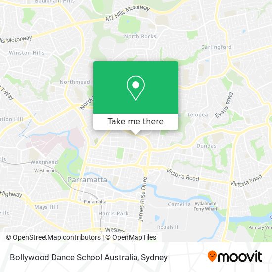Bollywood Dance School Australia map