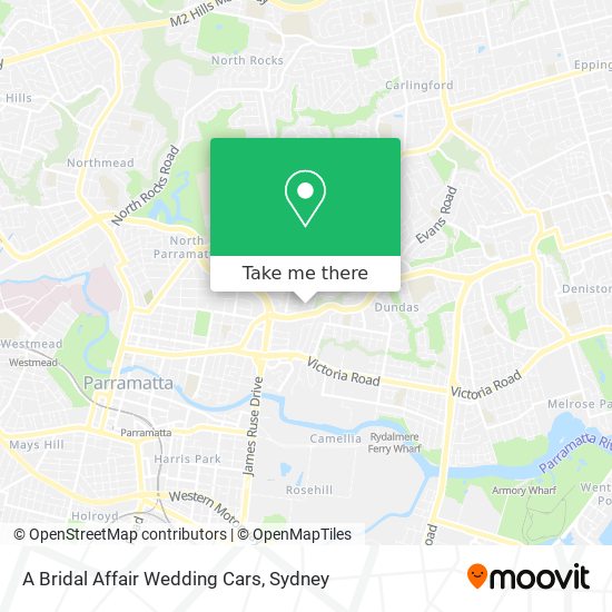 A Bridal Affair Wedding Cars map