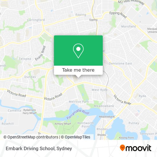 Mapa Embark Driving School